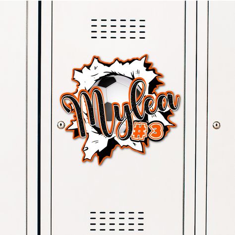 Introducing Custom Locker Signs: Show Your Team Pride in Style! Elevate the look of your school lockers, hotel doors, scrapbooks, and end-of-season sports banquets with our Custom Locker Signs. These professionally designed signs are crafted from durable laminated card stock and can be customized to match your team colors perfectly. Plus, each sign comes with two self-adhesive magnets, ensuring hassle-free installation and repositioning. Benefits of our Custom Locker Signs: 1. Personalized Team Football Team Hotel Door Signs, Soccer Locker Decorations, Sports Locker Decorations, Locker Crafts, Locker Room Decorations, Soccer Locker, Soccer Banquet, Locker Signs, Sports Locker