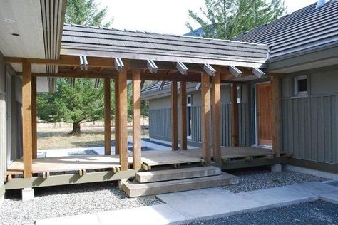 houses with covered walkways | Residential Covered Walkways | Covered walkway connecting house ... Joined Houses, Covered Walkways, Garage Extension, Garage Designs, Covered Walkway, House Garage, Garage Remodel, Garage Plans, Garage Design