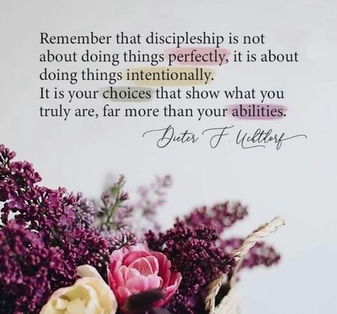 Lds Yw Quotes, Discipleship Quotes, Uchtdorf Quotes, Temple Quotes, Lds General Conference Quotes, Visiting Teaching Handouts, Church Inspiration, General Conference Quotes, Society Quotes