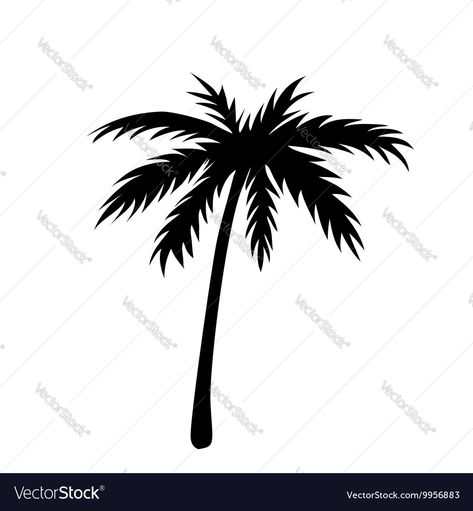 Palm Tree Outline, Tree Outline, Tree Palm, Tropical Nature, Business Logos, Natural Design, Tree Silhouette, Coconut Tree, Nature Design