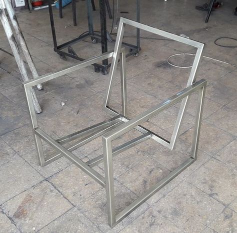 Diy Metal Chair, Metal Chair Design, Patio Furniture Metal, Metal Frame Chair, Steel Furniture Design, Welded Furniture, Metal Outdoor Furniture, Chair Design Wooden, Metal Armchair