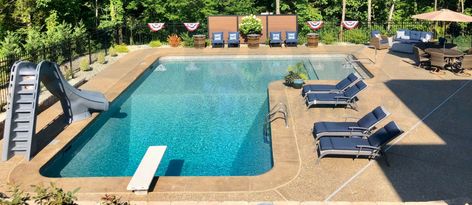 Pool With Diving Board, Diving Boards, Diving Pool, Residential Pool, Diving Board, Swimming Pools Inground, Pool Sizes, Dream Pools, Pool Photos