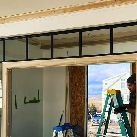 DSO Creative Fabrication on Instagram: "Glass and metal transom windows created for Wells beach residence." Interior Transom Windows, Transom Windows Exterior Farmhouse, Interior Windows Between Rooms, Transom Windows Interior, Office Window, Piano Room, Transom Windows, Interior Windows, Windows Exterior