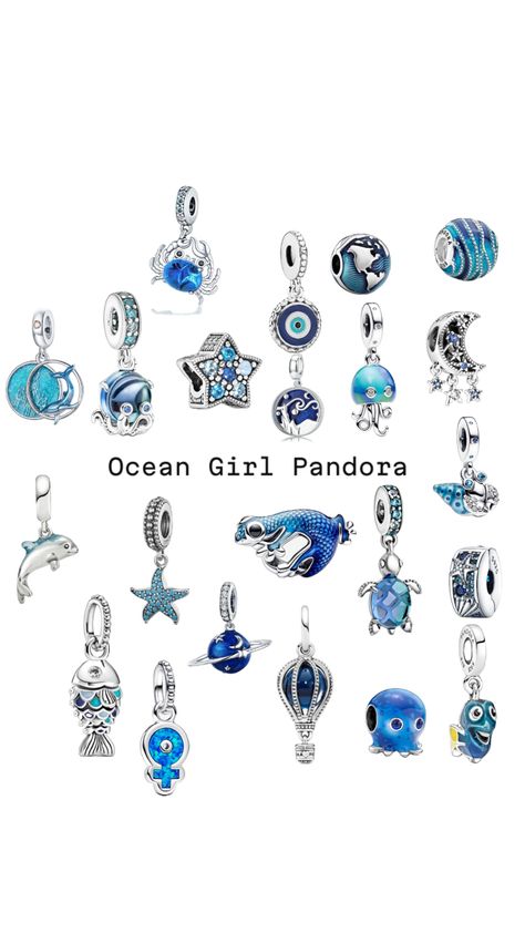 Pandora Ocean, Pandora Bracelet Charms Ideas, Dream Beach Wedding, Princess Charming, Ocean Girl, Pandora Bracelet Charms, Pandora Bracelets, Love Makeup, Pandora Bracelet