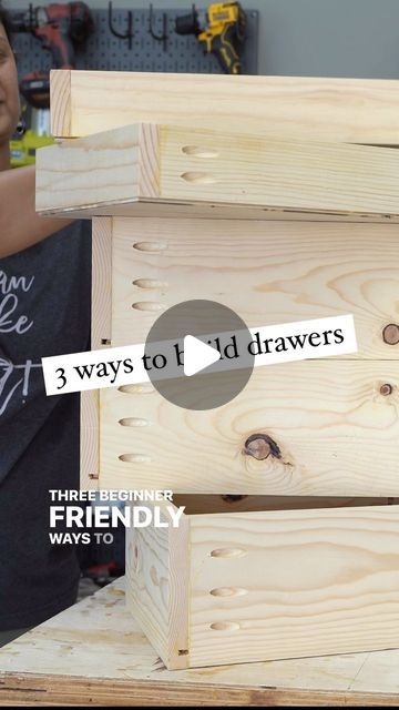 5,100 likes, 49 comments - anikasdiylife on November 5, 2022: "Building drawers doesn’t need to be intimidating. Here are three simple beginner-friendly ways ..." Building Drawers, Drawers Diy, Diy Drawers, Drawer Design, Woodworking Techniques, Diy Life, Woodworking Tips, My Youtube Channel, Need This