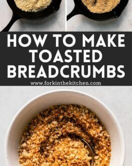 5-Minute Toasted Breadcrumbs Toasted Bread Crumbs, Cheesy Broccoli Rice Casserole, Cracker Toppings, Homemade Ravioli, Salad Toppers, Vegetarian Pasta Recipes, Bread Toast, Dinner Party Recipes, Veggie Side Dishes