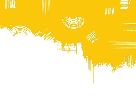 Textured grungy yellow ink and white colored vector background isolated on horizontal landscape template. Simple, flat, and playful art style wallpaper for website, poster, brochure, cover title. Simple Background Landscape, Yellow Background Landscape, Website Poster, Photoshop Keyboard, White Background Hd, Landscape Template, Playful Art, Background Landscape, Horizontal Landscape