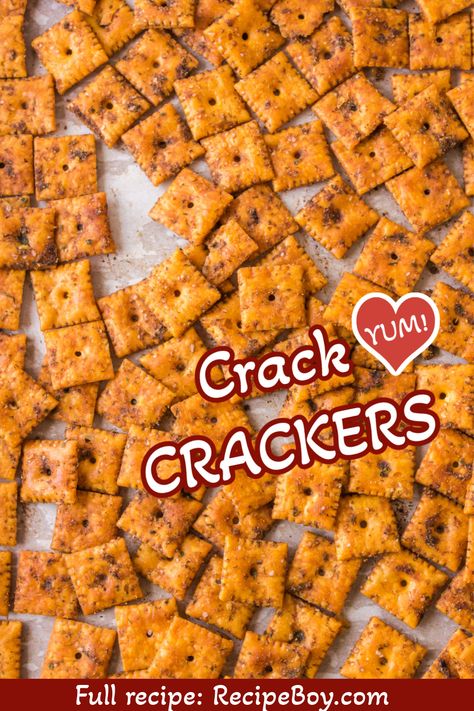 Seasoned Cheezit Crackers, Cheezit Recipe, Hot Crackers Recipe, Seasoned Crackers Recipe, Cheese Its Recipe Snacks, Cracker Mix Recipes, Savory Crackers Recipe, Spicy Crackers Recipe, Spicy Crackers