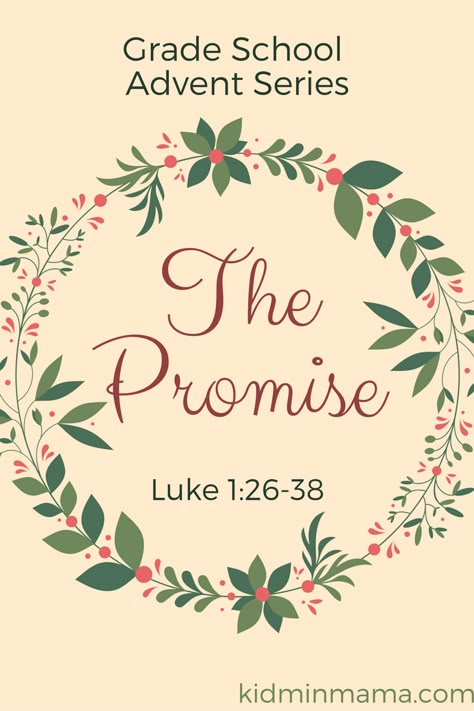 Grade School Advent Series: The Promise - KidMin Mama Christmas Sermon Notes For Kids, Advent Sunday School Lessons, Sunday School Advent Lessons, Advent Lessons For Kids Sunday School, Advent Lessons For Kids, Advent Sunday School Lessons For Kids, Christmas Lessons For Childrens Church, Sunday School Advent, Season Lessons