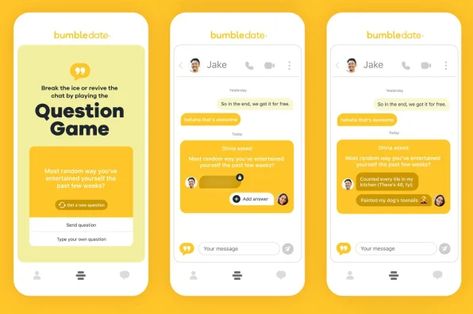 Bumble's product design separated it from the competition—and helped i Bumble App, Carbon Dating, Free Dating Websites, Alphabet Dating, Best Friend Dates, Initial Public Offering, Best Dating Apps, Online Dating Advice, App Template