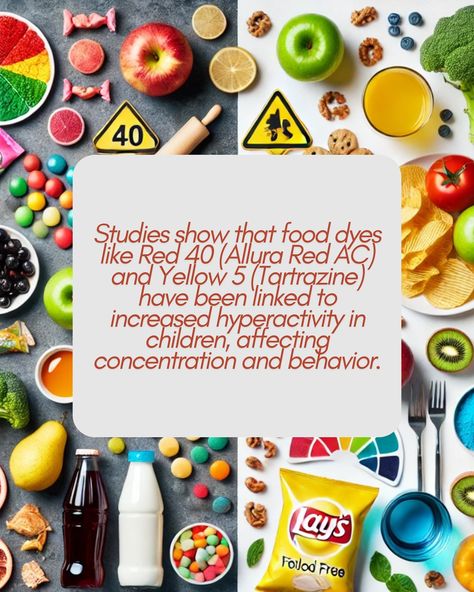 Artificial food dyes may look pretty, but the effects on your health aren’t so colorful! 🌈 From hyperactivity to gut health issues, it’s time to make mindful choices about what goes on your plate. Drop a 🍓 if you’re ready to ditch the dyes and embrace natural foods! #HealthTips #CleanEating #HolisticHealth #ArtificialDyes #GutHealth #CleanEating #HolisticLiving #DyeFree #healthyeating Artificial Dyes Effects, Food Dyes And Behavior, Artificial Dyes, Artificial Food, Food Additives, Natural Foods, Food Dye, Holistic Living, Dye Free