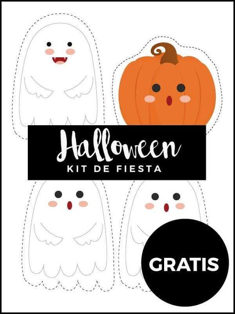 Consigue imprimibles para fiestas y decoraciones para imprimir gratis. En esta sección puedes descargar gratis cajitas, kit de fiesta, guirnalda, etiquetas, todo para armar un pequeño rinconcito de lo más especial. October Crafts Preschool, Imprimibles Halloween, Fiesta Halloween, October Crafts, Halloween Kit, Halloween Tutorial, Carte Halloween, Felt Crafts Diy, Fun Printables