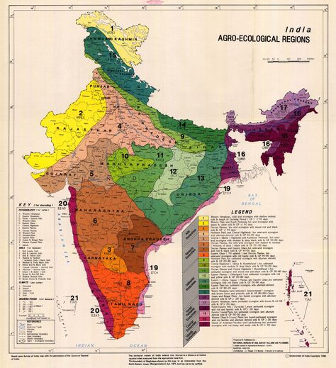 Agro-Ecological Soil Map of India Indian Map, Indian Geography, India World Map, Planting Zones, Map Of India, Historical India, Indian Culture And Tradition, India Painting, Historical Timeline