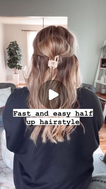 Easy Hair Tutorials | Hairstyles | Hair Growth on Instagram: "The easiest half up hairstyle you’ve ever saved! 💁🏼‍♀️ 

Hi friend! I’m Mandi, your virtual hair bestie. I’m here you help you grow, strengthen and style your hair. 🙌🏻 

If you are needing any help with your hair simply fill out the 🆓 hair consult in my profile and I’ll DM you with a custom regimen and routine recommendation for your specific hair type and goals! 🤩

#hairstyle #hairstyles #hairtutorial #hairtutorials #halfuphalfdownhairstyle #halfuphalfdown #halfup #clawclip #clawcliphairstyle #easyhairstyles #easyhairstyle" Easy Hair Tutorials, Half Up Hairstyle, Hi Friend, Easy Updos, Hair Tutorials Easy, Easy Hair, Half Up Half Down Hair, Half Up Hair, Hair Tutorials