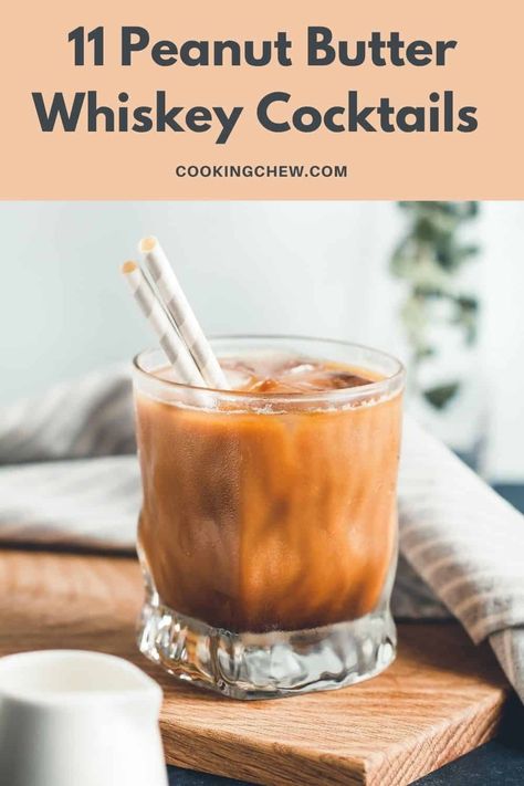 Peanut Butter Cup Cocktail Recipe, Peanut Butter Moonshine Drinks, Peanut Butter Whiskey Drinks Recipes, Peanut Butter Drink Recipes, Ole Smokey Peanut Butter Whiskey Recipes, Chocolate Peanut Butter Cocktail, What To Mix With Peanut Butter Whiskey, Peanut Whiskey Drinks, Skrewball Peanut Butter Whiskey Cocktails