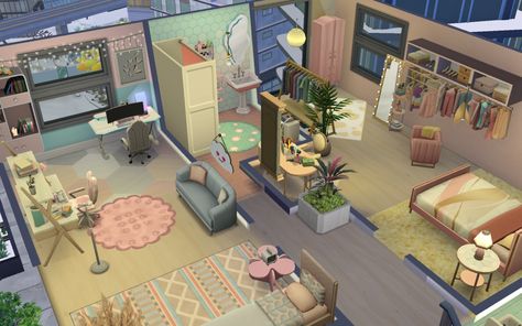 Gallery ID: HellieDawn Sims Room, Sims Houses, Sims Ideas, Sims 4 House Design, Casas The Sims 4, Sims 4 Game, Sims 4 Houses, Sims House, The Sims 4