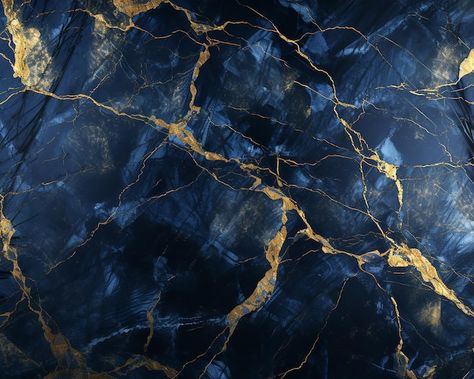 Photo a blue marble wallpaper with gold ... | Premium Photo #Freepik #photo Wallpaper With Gold Lines, Blue Marble Floor, Blue Gold Aesthetic, Wallpaper With Gold, Blue Marble Texture, Nguni Cattle, Mia Core, Blue And Gold Marble, Blue Marble Wallpaper