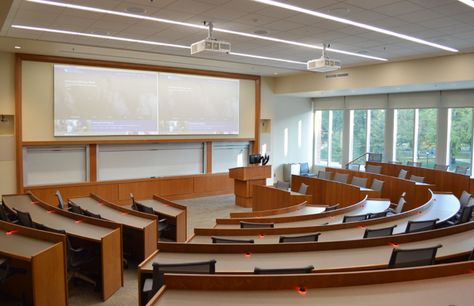 Luxurious Classroom, Lecture Hall Design, College Classroom, Classroom Interior, Auditorium Design, School Building Design, Lectures Hall, Dream School, School Building