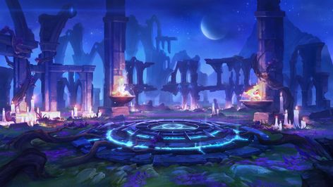 ArtStation - In Game Lobby, yang sohyeon Wild Animal Sanctuary, Fantasy Words, Mystical Places, Digimon Digital Monsters, Mortal Kombat Art, Art Landscapes, Anime Backgrounds Wallpapers, Art Poster Design, Game Background