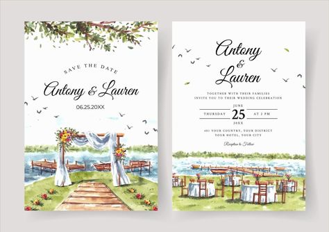 Wedding Illustration Card, Wedding Gate, Electronic Wedding Invitations, Hindu Wedding Invitations, Digital Invitations Wedding, Watercolor Wedding Invitation, Wedding Illustration, Invitations Wedding, Watercolor Invitations