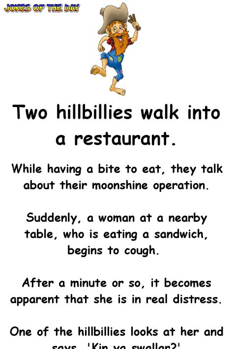 The hillbilly shocks the woman when he does this to her – Jokes Of The Day What Do You Call A Jokes, Marked Safe From Funny, Best Jokes Ever Hilarious Laughing, Make Me Laugh Quotes Hilarious, Southern Jokes, Funny Life Quotes Humor, Joke Of The Day Funny, Super Funny Jokes, Jokes Hilarious Funny