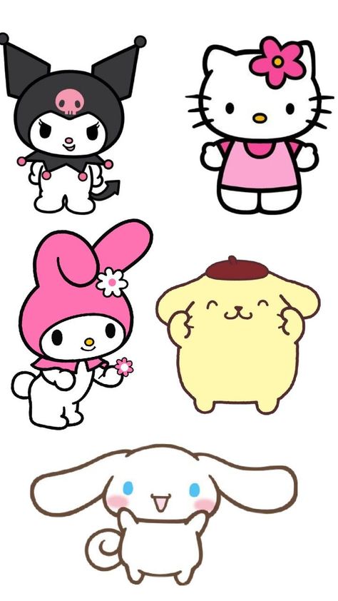 cute Kuromi, Hello Kitty,............... Lion Wallpaper Iphone, Diy Canvas Art Easy, Lukisan Comel, Cute Kuromi, Hello Kitty Printables, Doll Drawing, Construction Paper Crafts, Cute Easy Doodles, Floral Wallpaper Iphone