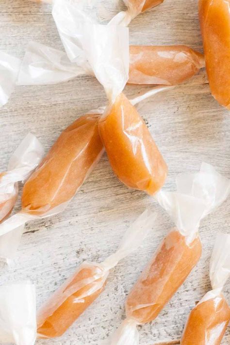 The Best Vegan Cashew Cream Caramel Candy Recipe | Foodal Easy Caramel Recipe, Vegan Caramels, Vegan Cashew Cream, Caramel Candies Recipe, Caramels Recipe, Caramel Recipe Easy, Candy Caramel, Vegan Candy, Caramel Recipe