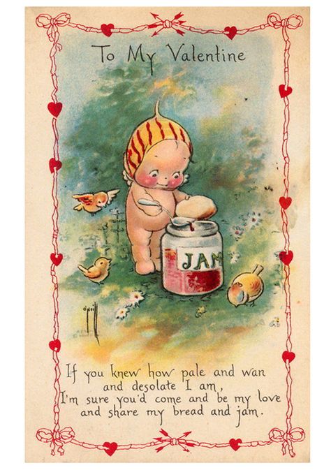 Kewpie Valentine, Kewpie Art, Vintage Kewpie, Scrapbook Clipart, Vintage Valentine Cards, Kewpie Dolls, My Funny Valentine, Antique Postcard, Valentine Card