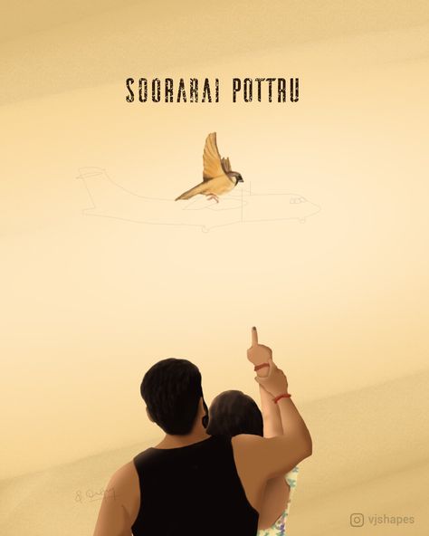 Suriya In Soorarai Pottru, Tamil Movie Posters Minimalist, Soorarai Pottru Surya, Soorarai Pottru Images, Songs Journal, Actor Suriya, Song Animation, Tamil Movie Posters, Tribute Poster