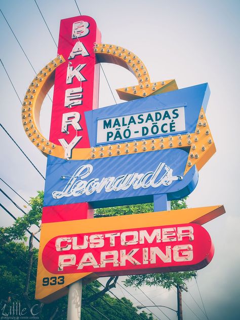 Leonard's Portuguese Bakery is one of the multi-cultural treasures of Oahu, HI.  Stop in for a traditional malasada or any number of baked sweets in their vintage glass cases. Oahu