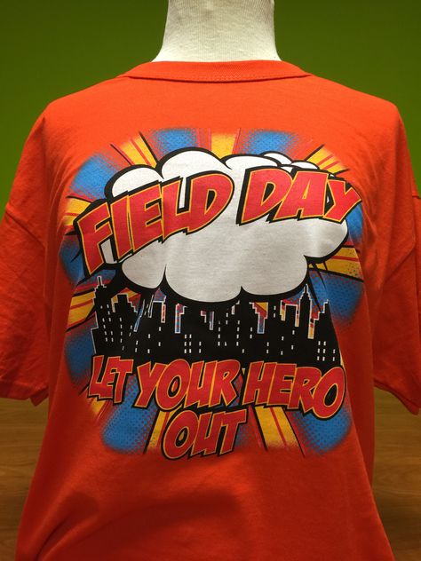 Fielddayusa.com Super Hero Themed Field Day! Field Day Themes, Field Day Ideas, Testing Themes, Superhero Headquarters, Superhero Event, Field Day Shirts, Kid Exercise, Team Tshirts, Superhero Class