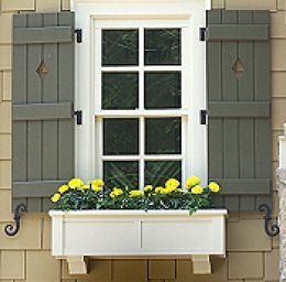 Decorative Outdoor Shutters with Cutouts | why people like shutters house shutters ideas are popular because they ... Exterior Shutter Colors, Exterior Shutter Hardware, Cottage Shutters, Shutter Dogs, Yellow Window, Window Shutters Exterior, Outdoor Shutters, Shutter Hardware, Architecture Restaurant