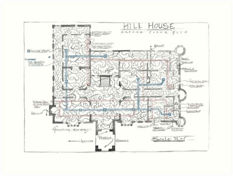 Olivia Crain, House Shapes, The Haunting Of Hill House, Haunting Of Hill House, Blueprint Drawing, Minecraft Houses Blueprints, Chinese Anime, Mansion Floor Plan, Sculptural Fashion