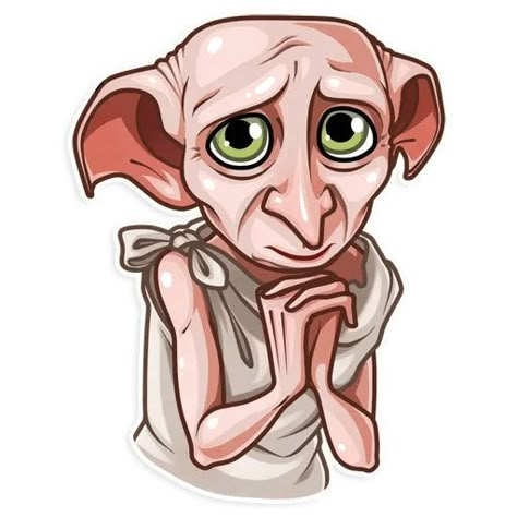 Harry Potter Quotes Tattoo, Harry Potter Dobby, Dobby Harry, Stile Harry Potter, Harry Potter Cartoon, Harry Potter Painting, Harry Potter Stickers, Dobby Harry Potter, Harry Potter Tattoos