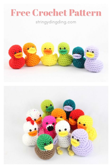 20 Minute Duck Amigurumi Free Crochet Pattern Rubber Duck Amigurumi Free Pattern, Crochet Rubber Duck Pattern Free Amigurumi, Rubber Duck Crochet Pattern Free, Crochet Rubber Duck Free Pattern, Crochet Ducks, Duck Crochet Pattern, Duck Amigurumi, Duck Crochet, Crochet Critters