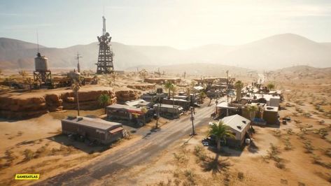 Bandit Camp, Slab City, South California, Desert Area, Fallout Art, California Desert, Cyberpunk City, Life On The Road, Futuristic City