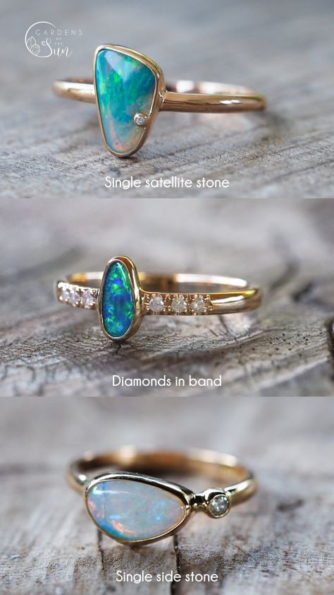 Custom Australian Opal Ring in Gold Unique Opal Ring, White Rings, Opal Stone Ring, Raw Opal Ring, Gold Opal Ring, Australian Opal Ring, Unique Opal, Blue Opal Ring, Indigenous Women