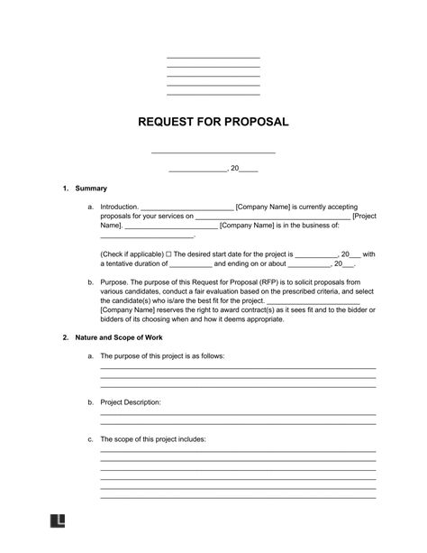 Free Request for Proposal (RFP) Template | PDF & Word Presentation Evaluation Form, Rfp Template, Sponsorship Form Template, Proposal Format, Graduation Certificate Template, Case Presentation, Request For Proposal, Daily Schedule Template, Proposal Example