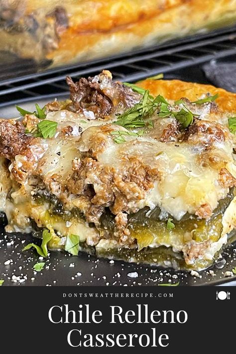 Chile Relleno Chicken Soup, Ground Chicken Poblano Peppers, Ground Beef Chili Relleno Casserole, Stuffed Chili Relleno Recipe, Chile Relleno Casserole Recipe, Poblano Recipes, Chili Relleno Casserole, Poblano Peppers Recipes, Relleno Casserole