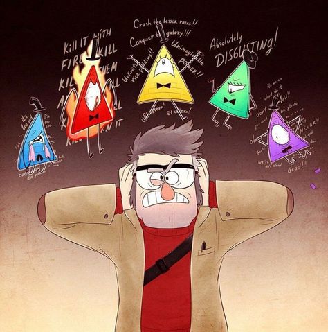 Funny Kid Drawings, Gravity Falls Crossover, Monster Falls, Reverse Gravity Falls, Gravity Falls Dipper, Gravity Falls Bill Cipher, Fall Memes, Gravity Falls Funny, Desenhos Gravity Falls