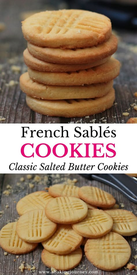 Sable Breton Cookies, Sable Breton Recipe, Salted Cookies Recipe, Salt Biscuits Recipe, Sable Cookies Recipe, French Biscuits, Salt Cookies Recipe, British Biscuit Recipes, Sable Recipe