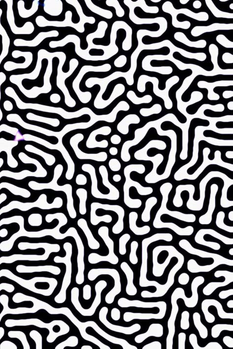 Me rappelle un peu le travail des insectes sous les écorces d'arbres… More Randomness #109 Memphis Design, Organic Pattern, Black White Pattern, Illustration Inspiration, Op Art, Graphic Patterns, Textile Patterns, White Patterns, Surface Pattern