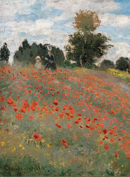 THE OTHER SIDE OF ART | The Poppy Field, by Claude Monet ( detail), 1873 by Claude Monet Poppy Field Painting, Claude Monet Paintings, Victorian Paintings, Group Painting, Monet Art, Monet Paintings, Art Carte, History Of Art, Poppy Field