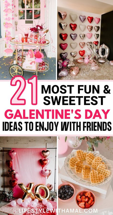 If you want to make sure you get to experience the best of the best Feb 13th with all your girls together, look no further, because I have listed some of the impressive Galentine’s Day ideas that will surely not disappoint! These includes all the fun Galentine's Day party ideas, charcuturie boards, and cute decoratios you'll absolutely enjoy! Galentines Party Appetizer Ideas, Ladies Valentines Party, Valentine Superbowl Party, Galentines Party Meal, Galentine's Party Decor, Valentines Party Ideas For Adults Food, V Day Party Ideas, Galentines Party Teen, Valentine’s Day Office Party