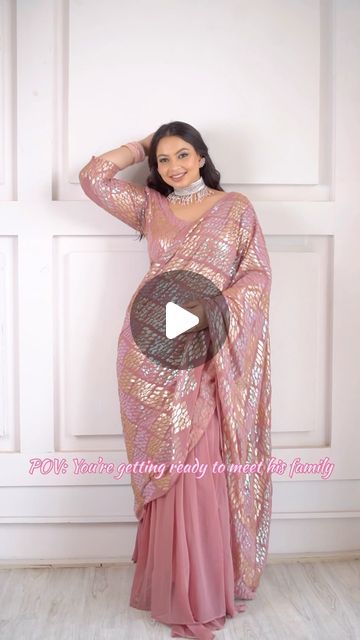 Plus Size Saree, Latest Saree Trends, Sequins Saree, Latest Saree, Saree Trends, Latest Sarees, Saree Look, Saree Styles, Curvy Fashion