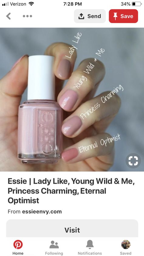 Mauve Nail Polish, Mauve Nails, Spring Nail Polish, Ongles Nails, Pretty Nail Polish, Back To School Nails, Nail Design Inspiration, School Nails, Essie Nail Polish