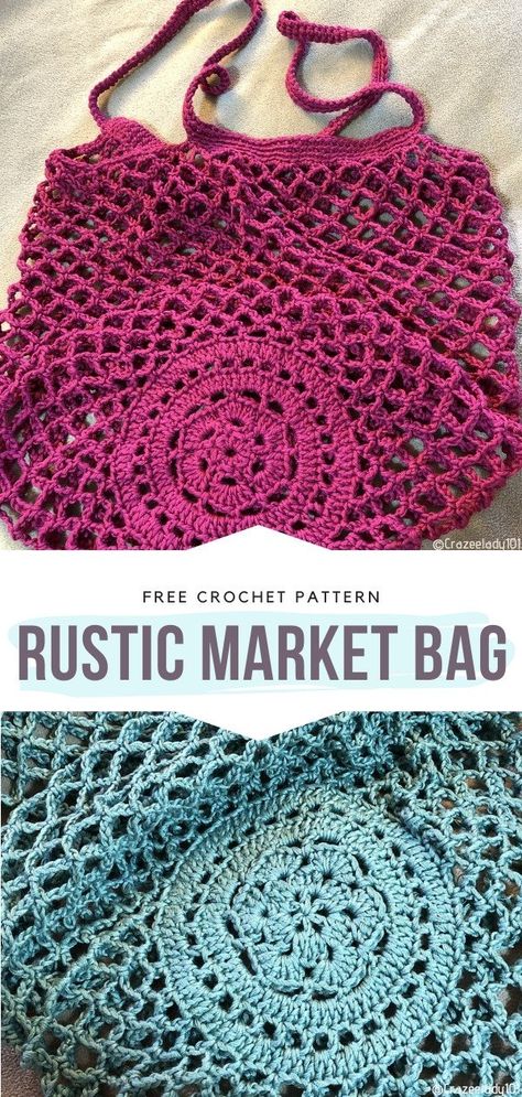 Crochet Totes, Motif Mandala Crochet, Loose Crochet, Tote Crochet, Bag Styles, Crochet Market, Crocheted Bags, Confection Au Crochet, Crochet Bag Pattern Free