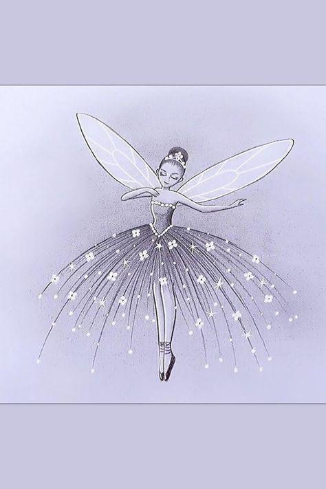 Fairy Dream Scenery Drawing Ideas Fairytale Drawing Ideas, Fairy Princess Drawing, Faries Drawings Sketches, How To Draw A Fairy, Fairy Art Drawing Sketches Beautiful, Simple Fairy Drawing, Fairy Drawings Easy, Scenery Drawing Ideas, Fairies Drawing