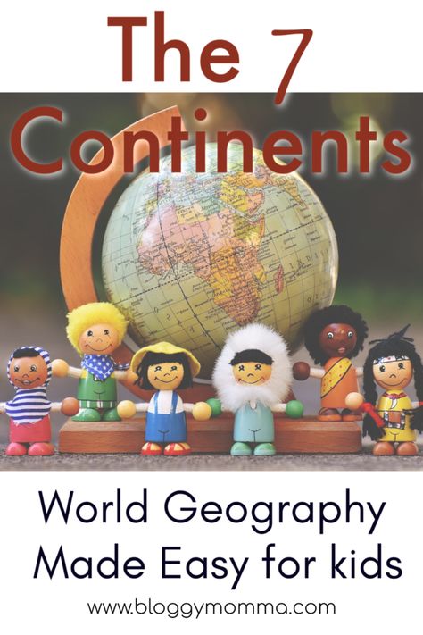 Fun World Geography Made Easy | The Continents | Bloggy Momma Montessori Continents, The Continents, Biblical Worldview, Homeschool Geography, Map Puzzle, Map Activities, Geography Lessons, 7 Continents, Unit Studies