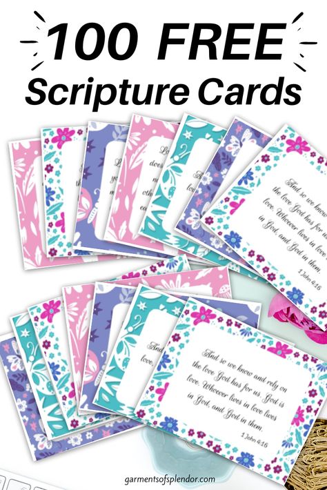 Free Bible Printables For Women, Scripture Cards Diy, Free Printable Bible Verse Cards, Printable Cards Free, Free Printable Scripture Cards, Free Bible Journaling Printables, Bible Verse Crafts, Free Printable Scripture, Printable Bible Verses Free